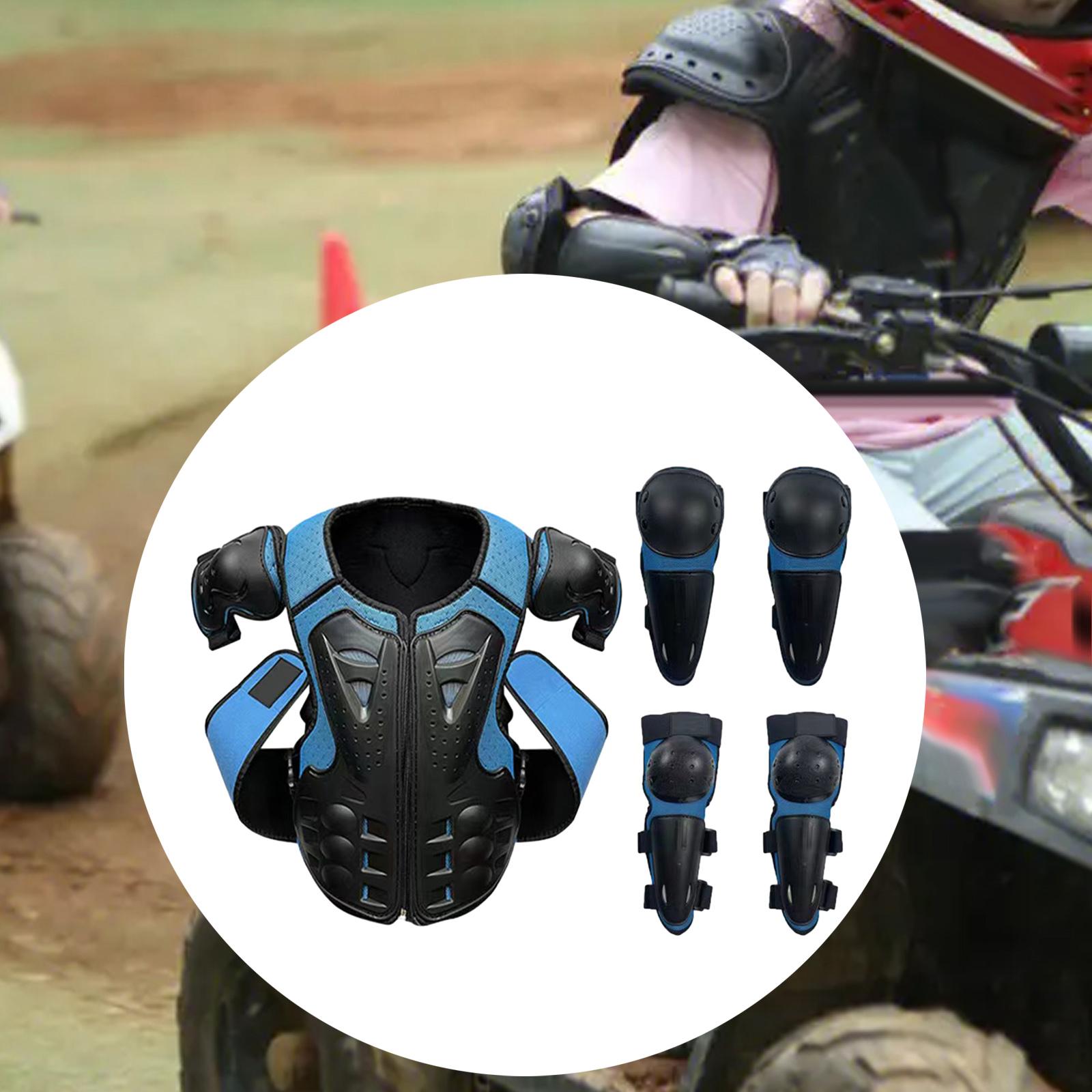 Cycling Gear Jacket - Kids Motorcycle Armor Suit Breathable Mesh